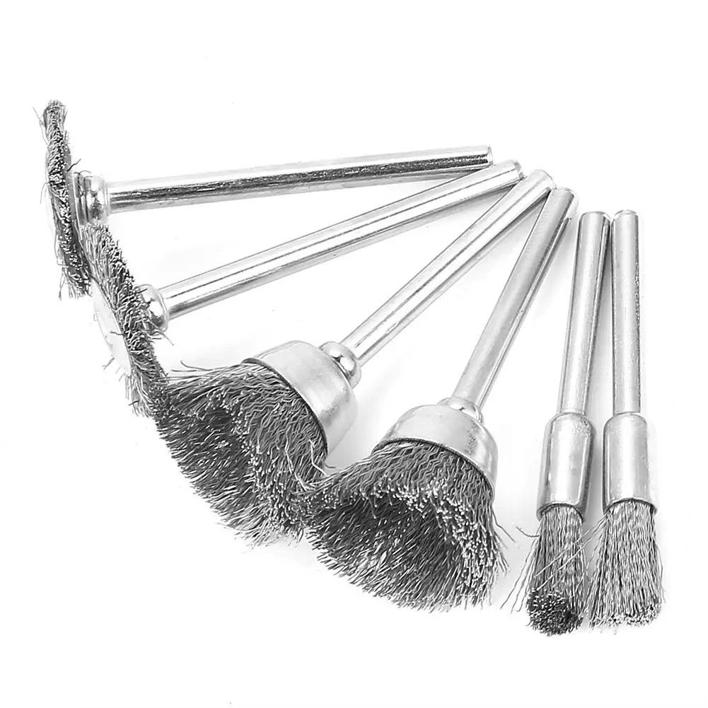 

New Arrive 18pcs Wire Brush Steel Grinding Polishing Wheel Head Wire Brush Steel Kit Set for Electric Drill