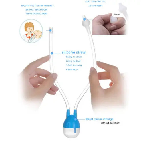 Безопасный Очиститель носа вакуумный всасывающий носовой слизи отсасыватель для носа Inhale для ребенка X
