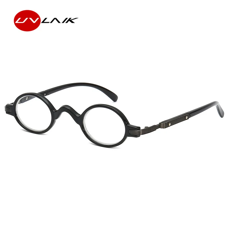 UVLAIK gafas de lectura pequeñas Retro hombres mujeres moda pequeño marco redondo gafas de lectura gafas de prescripción de alta calidad UVLAIK gafas de lectura pequeñas Retro hombres mujeres moda pequeño marco redondo gafas de lectura gafas de prescripción de alta calidad