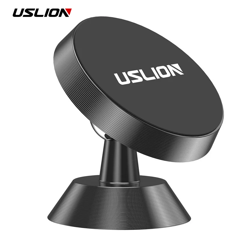 

USLION Car Holder For iPhone XS Max XR 7 8 Samsung Magnet Mount Holder For Phone in Car Cell Mobile Phone Holder Magnetic Stand