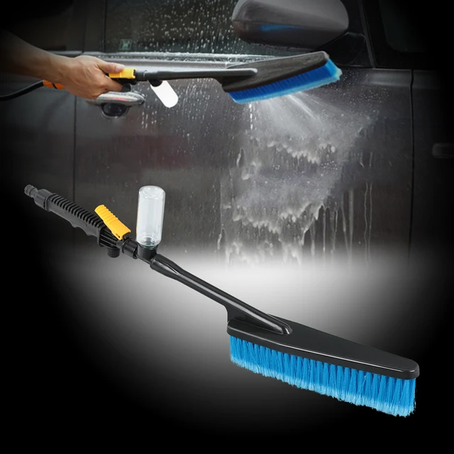 Car Wash Brush with Foam Bottle Long Handle Soft Hair Cleaning Mop