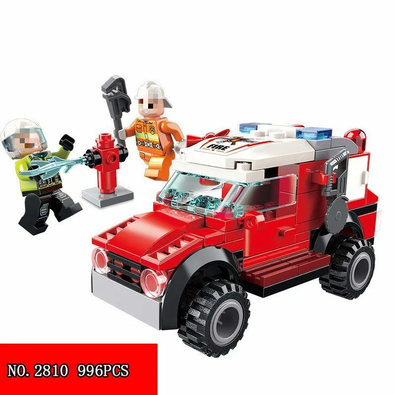 

996pcs Fire Control The Flames Vanguard Series Children Alpinia Oxyphylla Plastic Building Toys Fight Fire Gemini Hit Out 2810