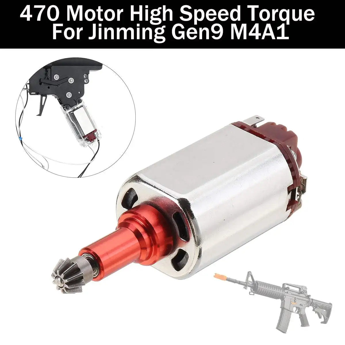 

45000 RPM 470 Motor High Speed Torque For Jinming Gen9 M4A1 Gel Ball Toy