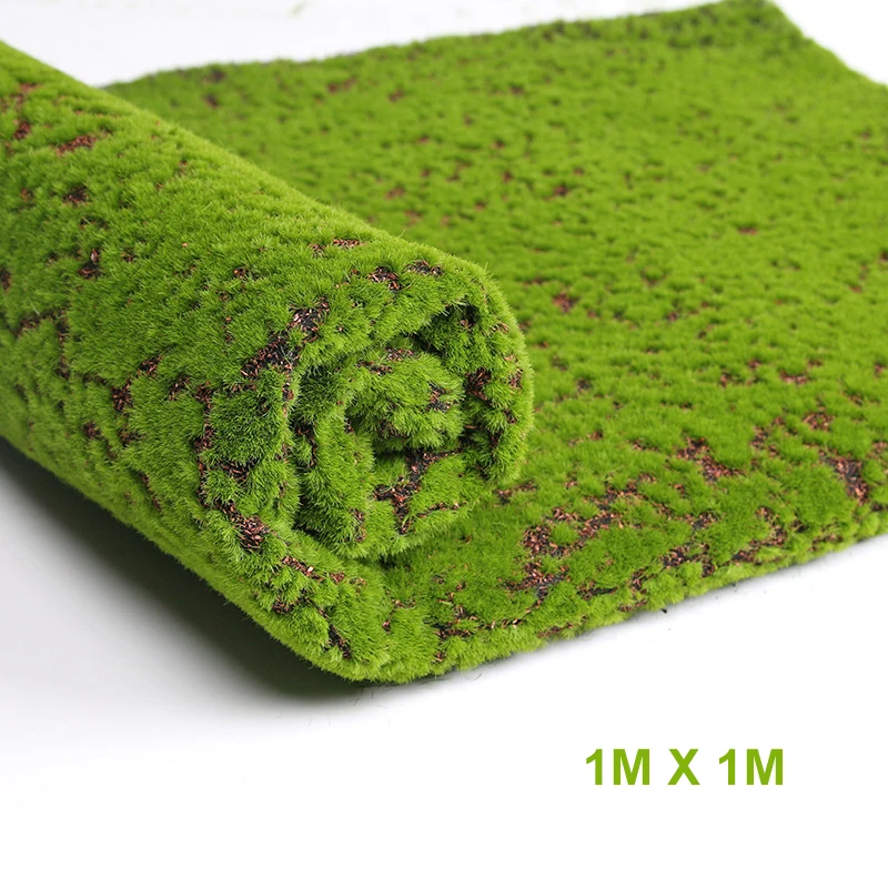 Искусственный мох поддельные декоративные мох трава для рождества домашний магазин декор зеленый