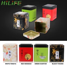 HILIFE чайные конфеты металлический квадратный контейнер конфеты кофе порошок банки посуда для чая Органайзер чайная коробка кухонные аксессуары