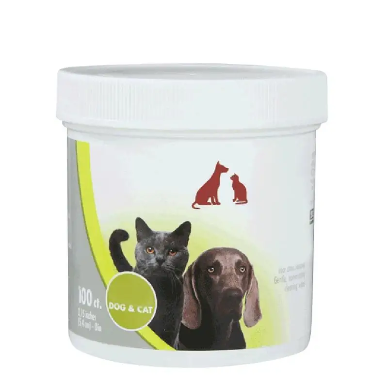 

100pcs Pet Eye Wet Wipes Cat Dog Tear Stain Remover Cleaning Paper Towels Remover Gentlecat Sand and Cleaning Products