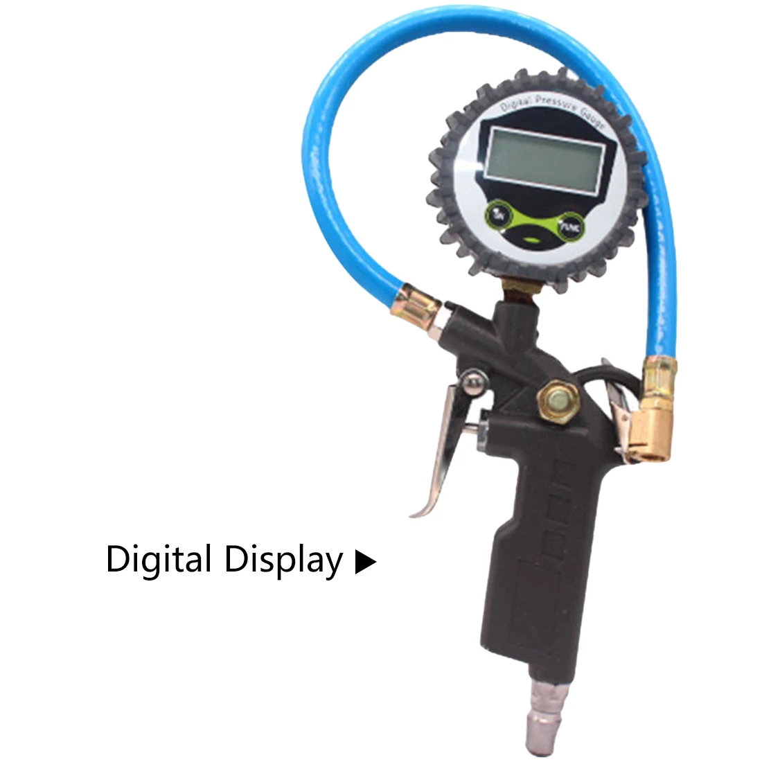 Tire pressure gauge Handle Grip Trigger Inflator 220PSI Car Tire Air