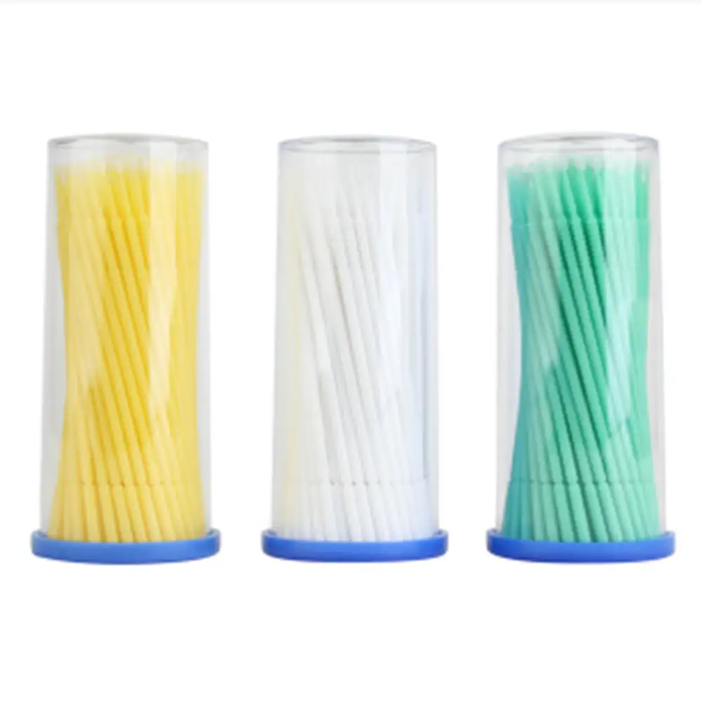 3 Bottlesx100pcs одноразовая микро-аппликатор щеточка для наращивания ресниц индивидуальная медицинская тушь для ресниц Кисть для красоты