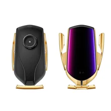 10 Вт автомобильное крепление R1 Беспроводное зарядное устройство инфракрасный умный датчик Автоматический держатель вентиляционного отверстия Быстрое беспроводное зарядное устройство