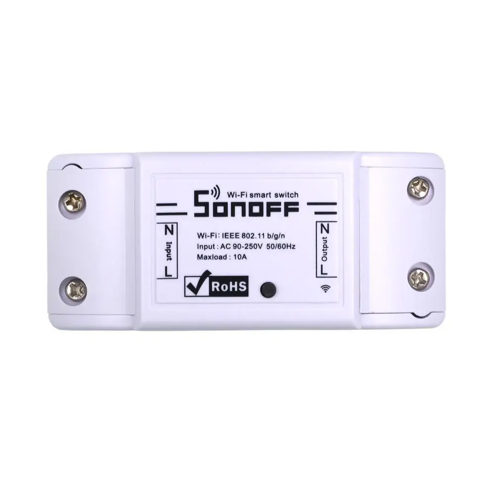 

Itead Sonoff Basic Wifi Switch DIY Wireless Remote Domotica Light Smart Home Automation Relay Module Controller Work with Alexa