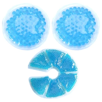 

3pcs Ice Packs Thermal Durable Reusable Portative Soft Ice Pack Breastcare Thermopads For Women