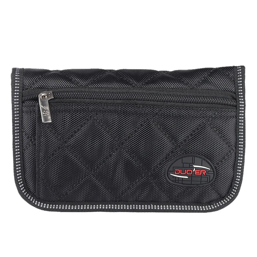 

Durable Trombone Euphonium Trumpet Mouthpiece Pouch Bag with 4 Soft Compartments Black