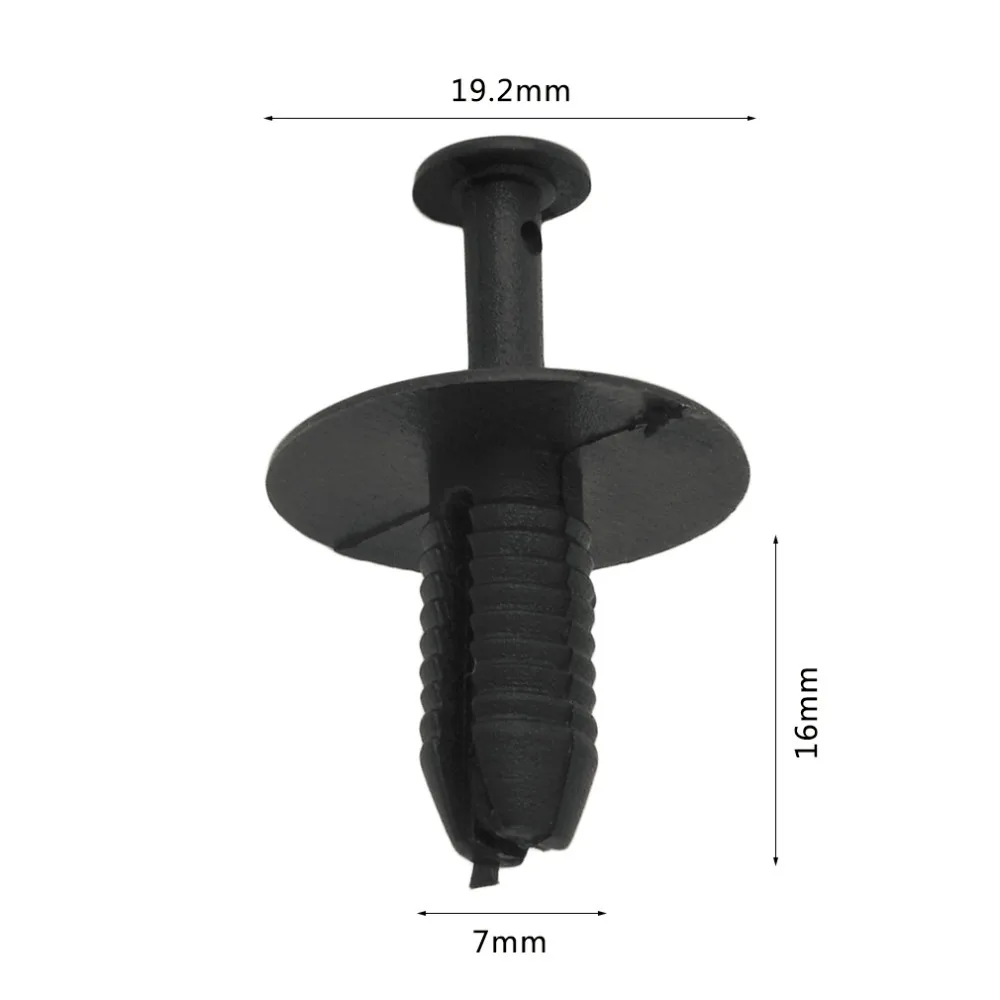 

100pcs Black Plastic Bumper Push Type Expansion Retainer Expanding Rivet Fixing Clips For Bmw 3 5 7 Series