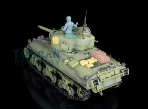 2 4G Henglong 1/16 масштаб TK 6 0 S инфракрасный боевой пластик M4A3 Sherman RTR RC Танк 3898 сталь