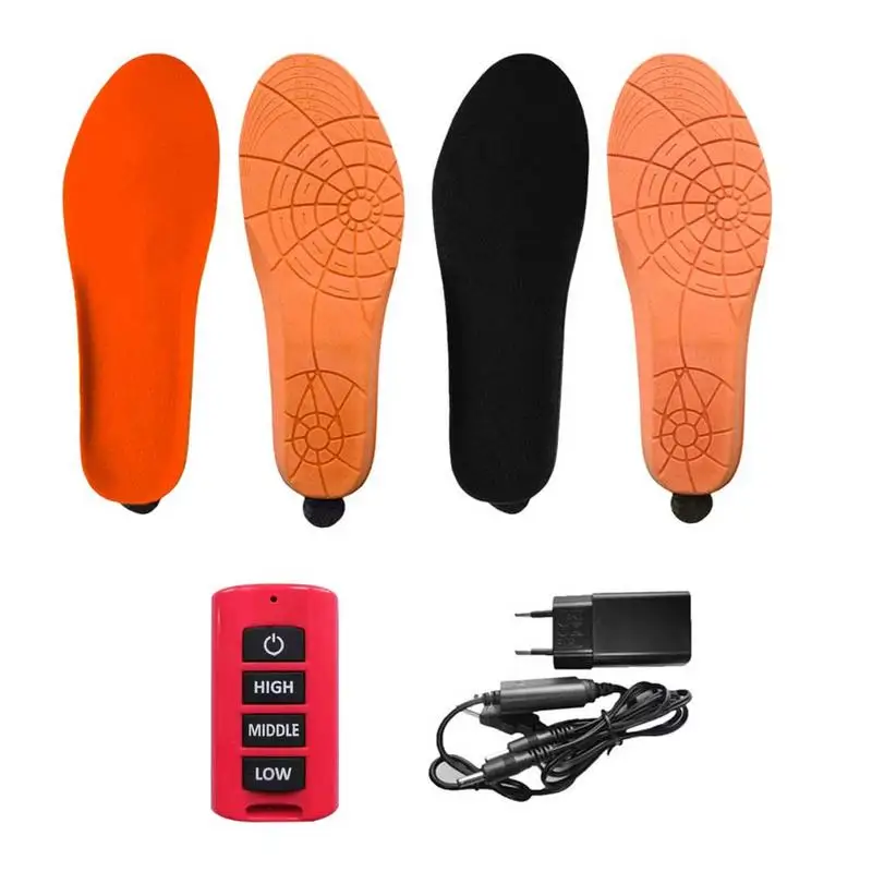 

Winter Smart Remote Control Heating Rechargeable Electronic Insole Warm Insole Heated Insole With Remote Control Biking Hiking