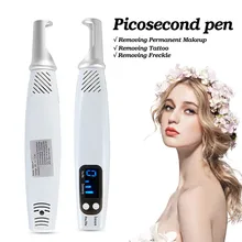 Синий свет лазерная Picosecond ручка татуировки веснушки удаления моль шрам пятно Remover кожи лица аппарат для лечения акне Красота Decive