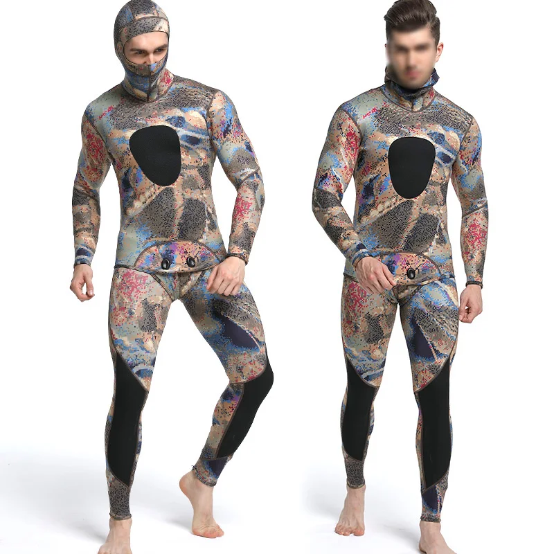 

Diving suit neoprene 3mm men pesca diving spearfishing wetsuit surf snorkel swimsuit Split Suits Combination surf wetsuit