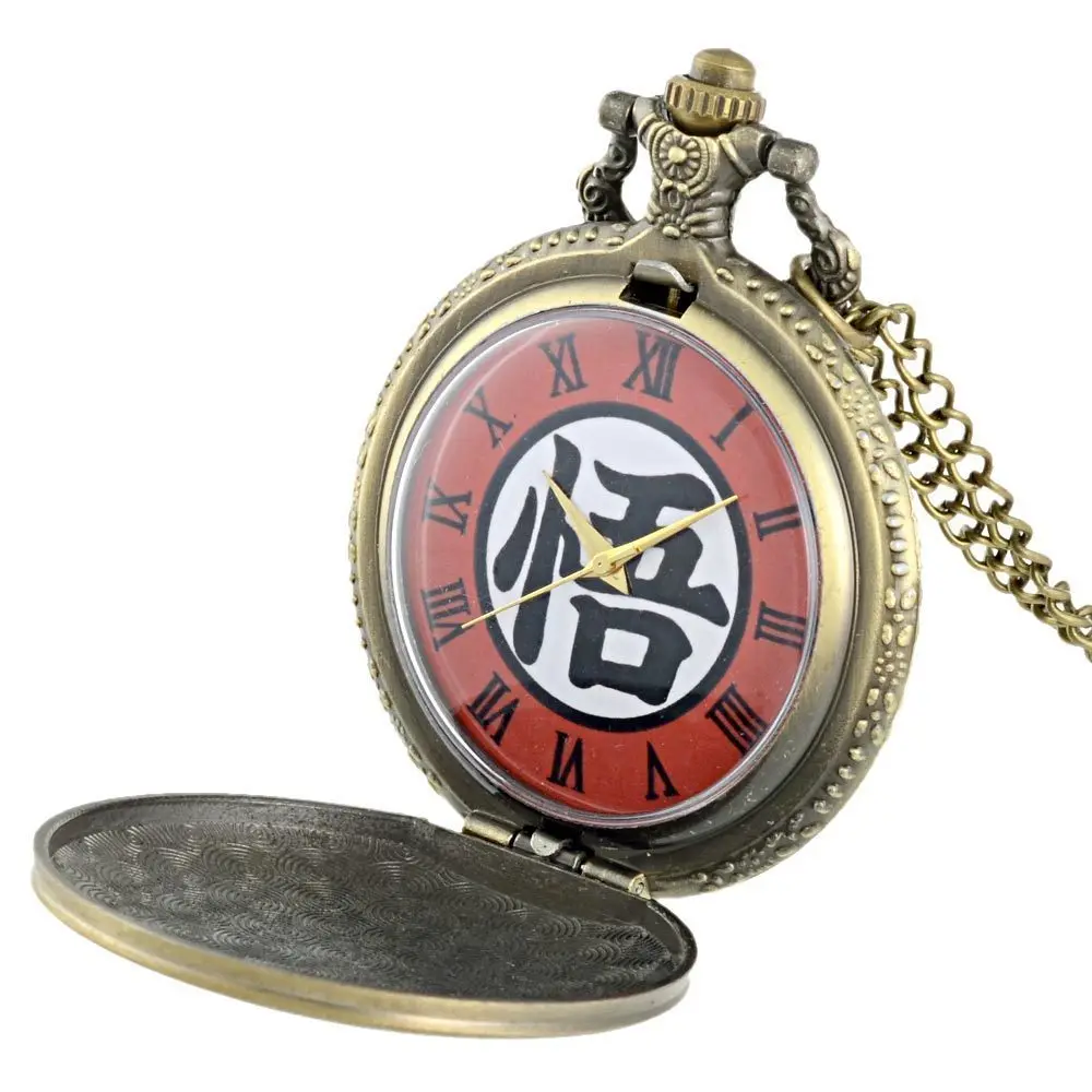 IBEINA Dragon Ball тема Полный Охотник кварц гравированный брелок ретро кулон карманные часы цепь подарок