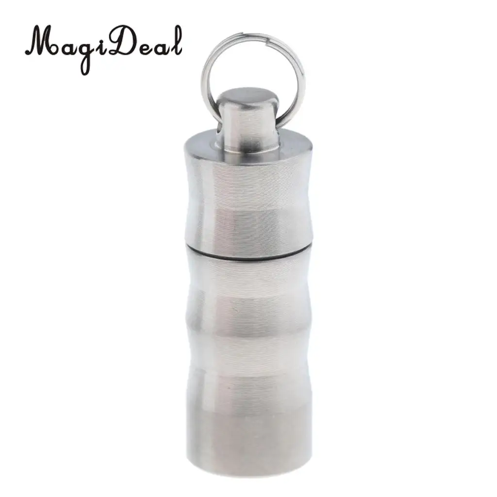 Titanium Pills Bottle Waterproof Mini Pill Case Pocket Tablet Box