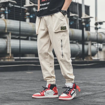 

Spring New Track Pants Men Fashion Retro Solid Color Casual Overalls Man Streetwear Trend Wild Hip Hop Loose Joggers Sweatpants