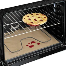 Pano da fibra de Vidro Anti-Óleo Linóleo Antiaderente Baking Mat Pano Grosso Papel de Reutilização de Óleo de Alta Temperatura