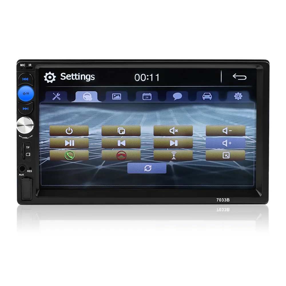 7033B автомобильный стерео радио 2 Din Mp5 плеер Mirrorlink Android 2Din автомобильное 7 дюймов