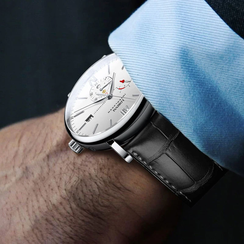  Switzerland Luxury Brand LOBINNI Men Watches Japan Automatic Mechanical Men's Clock Sapphire Genuin