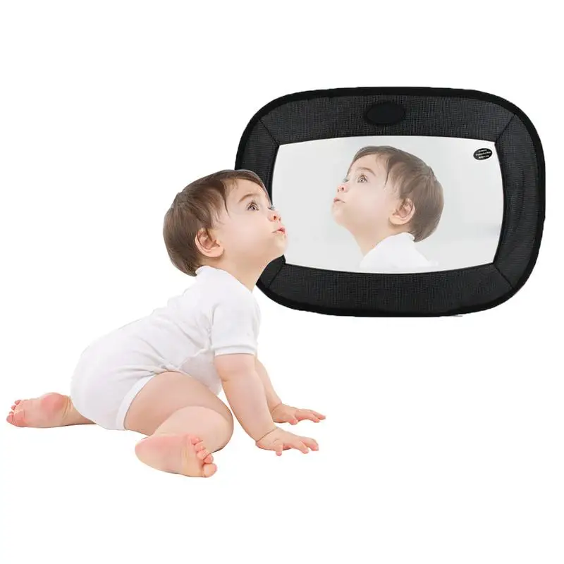 Безопасность детское автомобильное зеркало заднего вида Обратный детское сиденье зеркало заднего вида Регулируемый широкий заднего