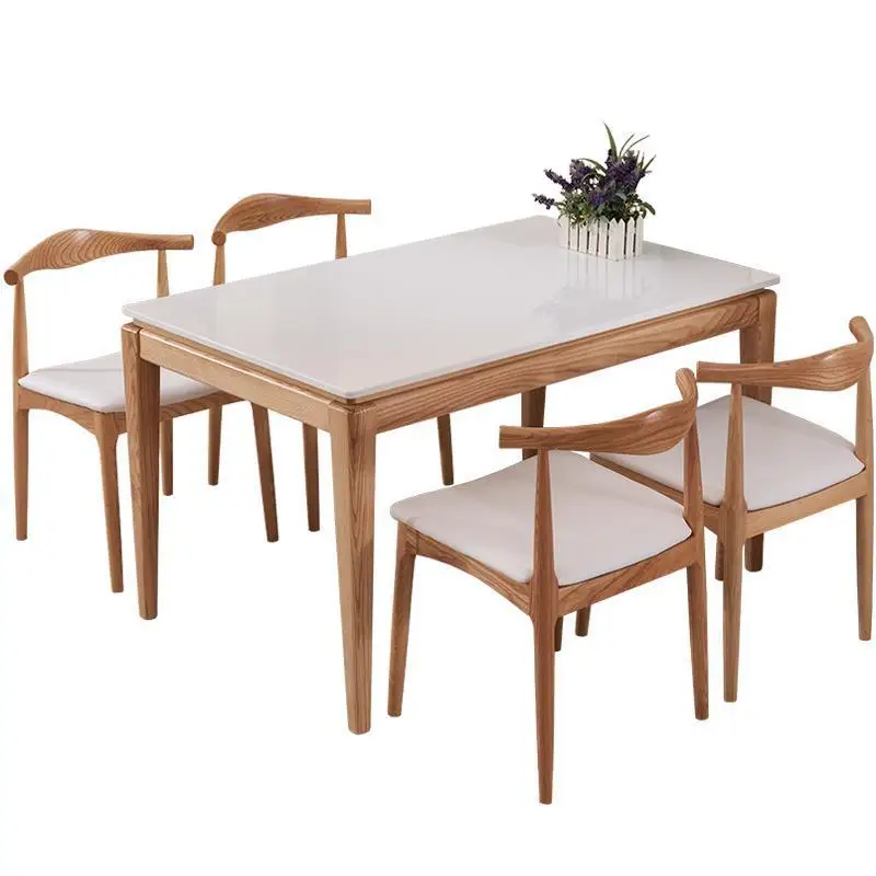 Marmol Tafel Set Kitchen Tisch Sala Escrivaninha Yemek Masasi Retro Wood De Jantar Bureau Tablo Mesa Comedor Dining Room Table