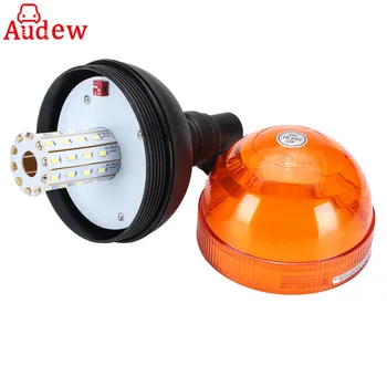 

1Pcs Car Warning Light LED Rotating Flashing Amber Beacon Flexible Tractor Warning Light 12V-24V for vehicle truck