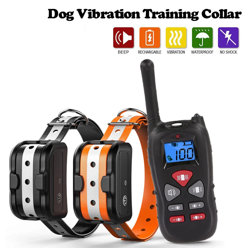 

Dog Vibration Dog Training Collar Training Collar Waterproof Regular and Enhanced Vibration 300 Meters Rechargeabe Shock Collar