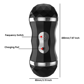 Meselo Dual Channel 18 Modes auto Heating Male Masturbator For Man Blowjob Oral Sex Vagina Real Pussy Vibrator Sex Toys For Men 3