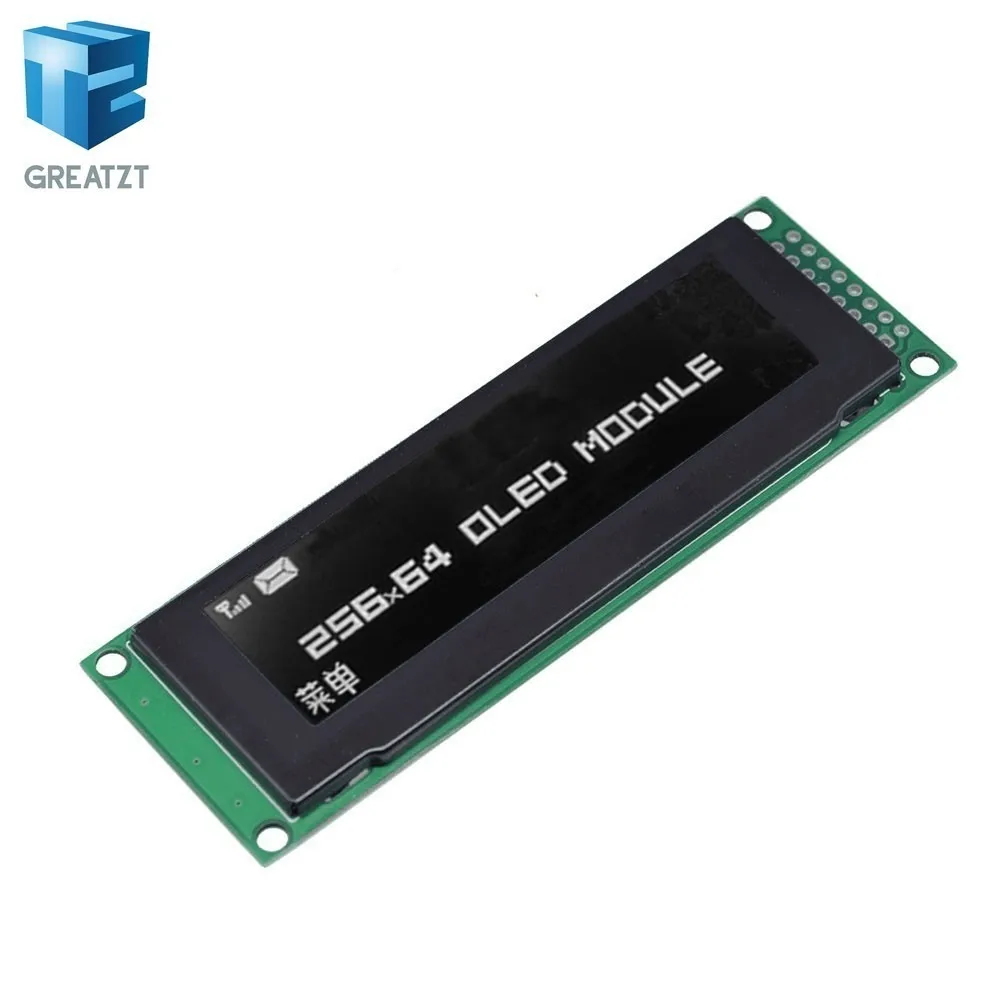

NEW OLED Display 2.8" 256*64 25664 Dots Graphic LCD Module Display Screen LCM Screen SSD1322 Controller Support SPI