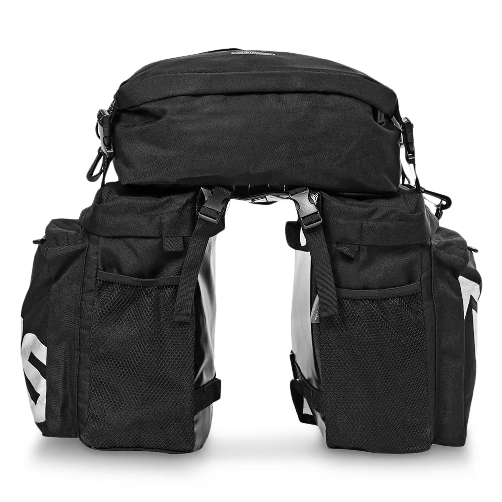 Sale Roswheel Bike Carrier Bag Bicycle Panniers Bike 37L Durable Waterproof 3 In 1 Bicycle Rear Pannier Bike Bag 5