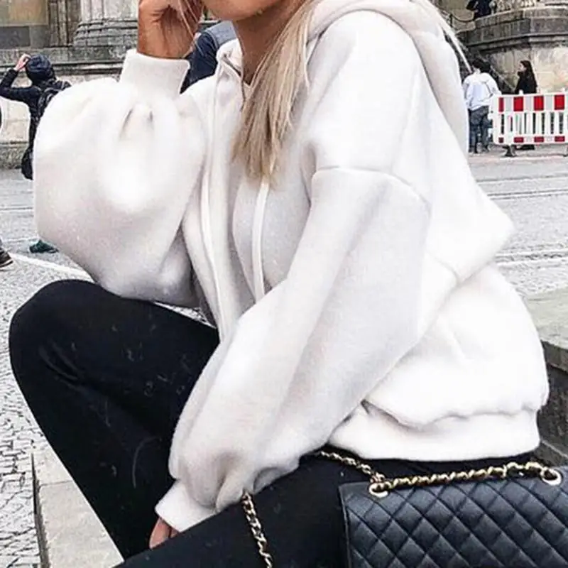 Женская одежда толстовка женская с длинным рукавом Милая капюшоном Faith Hoodie 2018