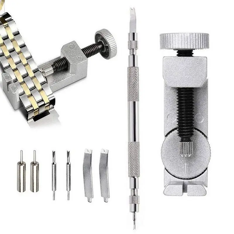 

Adjustable Metal Watch Band Strap Link Pin Remover Repair Tool Spring Bar Tool Set for Watch Repair and Watch Band Replacement
