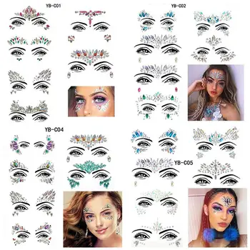 

Eye Stick Drill Set Of 6 Sets Diy Acrylic Forehead Face Stick Drill Resin Crystal Diamond Holiday Party Disposable Tattoo