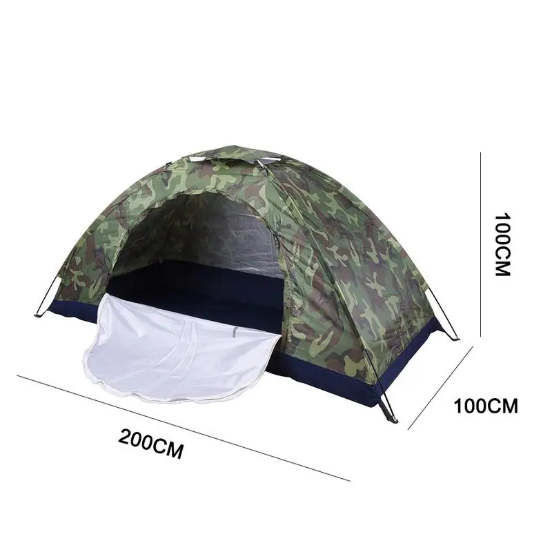 Camping Tent Camouflage Beach Tent Ultralight Outdoor Single Layer Military Tent Sun Shade Shelter