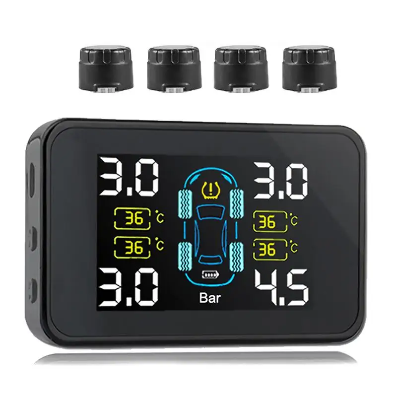 TPMS встроенные внешние датчики автоматическая зарядка от солнечной батареи блок