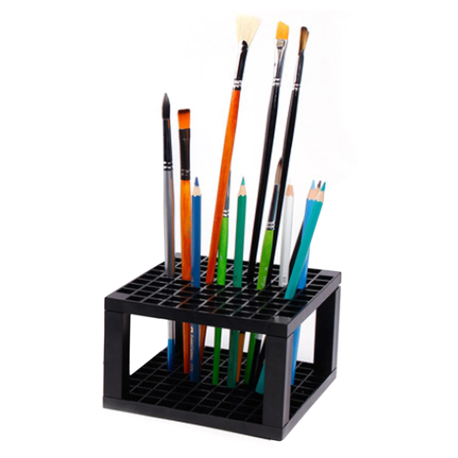 96 отверстий пластиковые малярные кисти для карандашей цветная подставка для карандашей Органайзер настольная подставка для рисования маркеры кисти для макияжа ручки