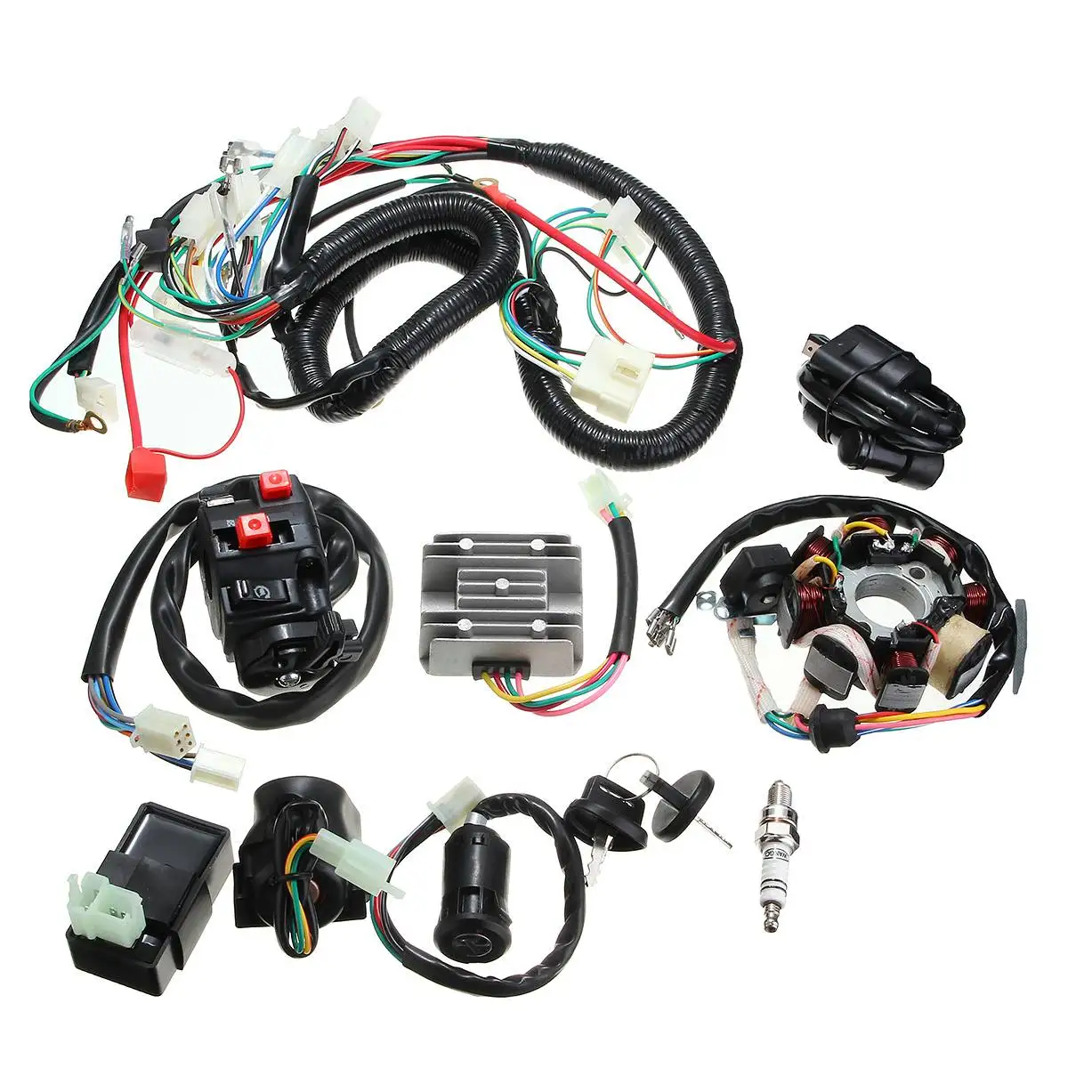 125cc 150cc 200cc 250cc Dirt Bike ATV QUAD электрика Zongshen Lifan Ducar бритва CDI проводка статор в сборе
