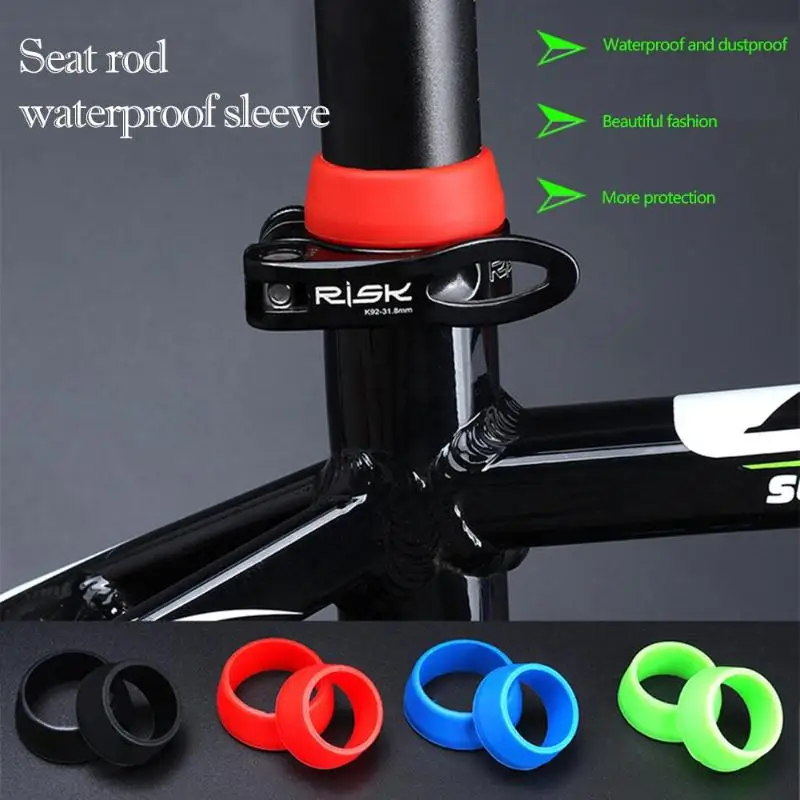 Bike Seat Post Ring Dust Topics on TV Washington Mall Silicone Bicycle Cover Seatp Waterproof