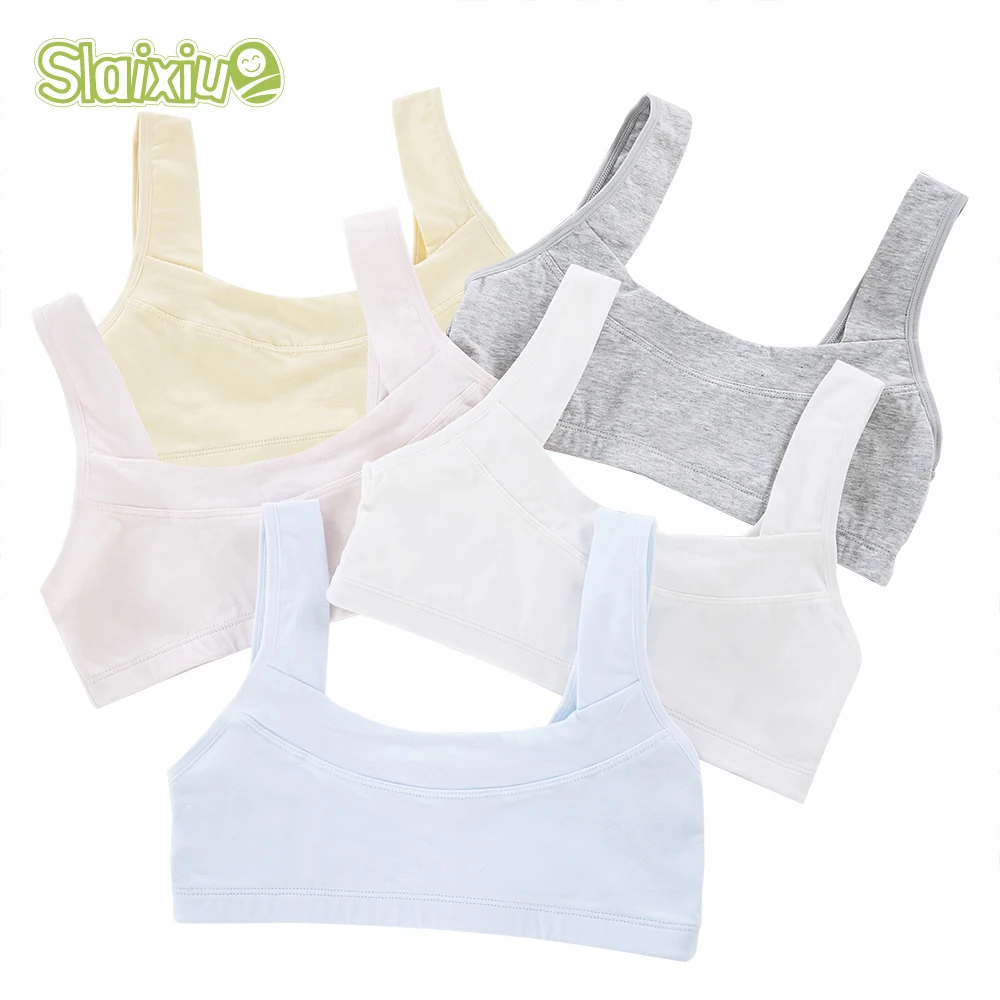 Cotton Baby Girls Solid Color Girls Underwear For Sport Wireless Small
