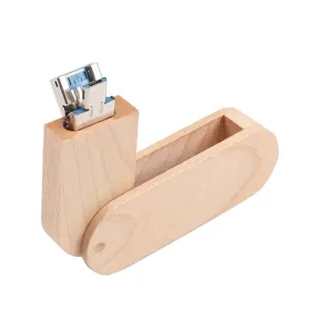 

Maple Round Head Rotated USB3.0+OTG Flash Drive 8/16/32/64/128GB Memory Stick Mobile U Disk