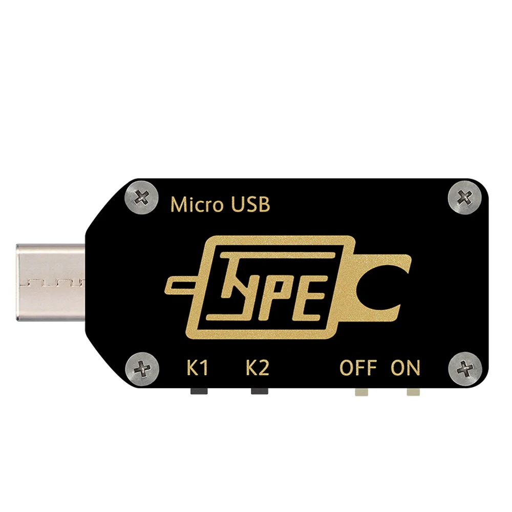 Цветной дисплей HD Type C PD USB вольтметр амперметр с триггером 2 полосный измеритель