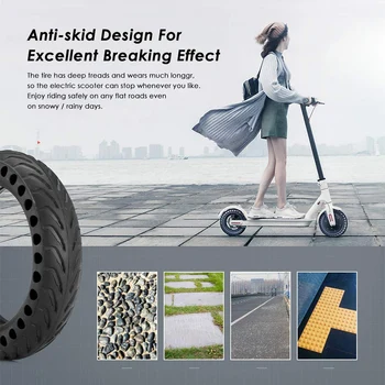 

Hollow Tire for Xiaomi Mijia M365 Electric Scooter Solid Tyre Shock Absorber Tires Front Rear Xiaomi M365 Pro Wheel Rubber Tyres
