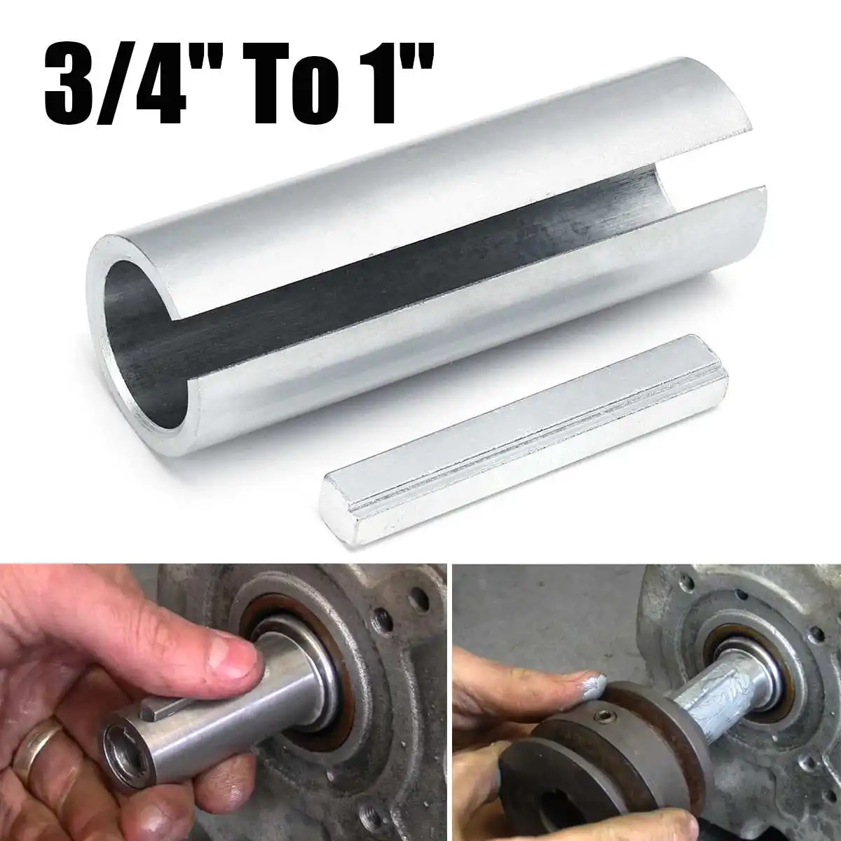 Steel 3/4" To 1" Shaft Adapter Pulley Bore Reducer Sleeve Bushing