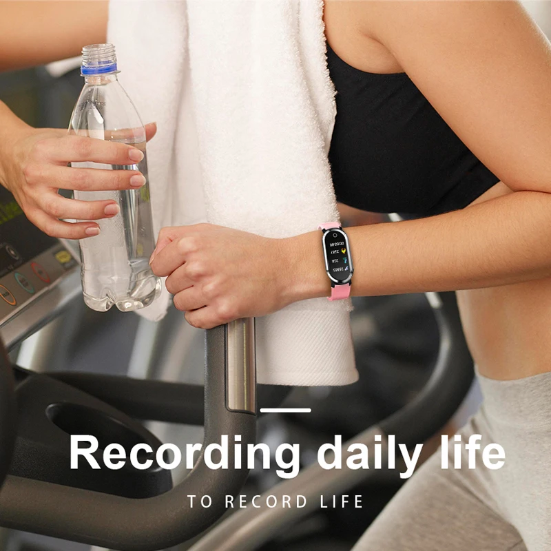 Спортивные водонепроницаемые Смарт часы для женщин смарт браслет Bluetooth монитор