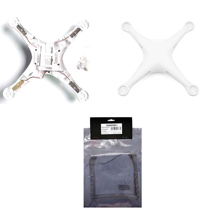 

100% Genuine DJI Phantom 3 Pro/Adv Body Housing Cover Top Bottom Shell With ESC Screws Landing Gear With GPS Cable