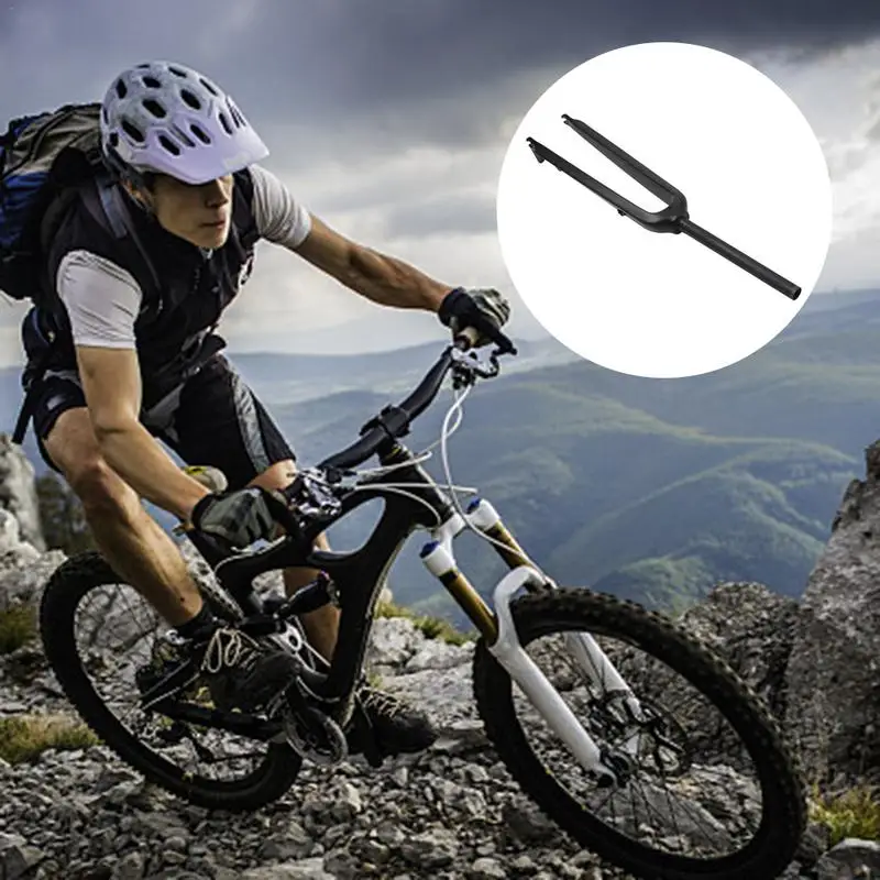 

For BIKEIN Bicycle Front Fork Carbon Fiber Mountain Bike Ultra Light Disc Fork 26ER/27.5ER/29ER Straight Tube Hard Fork